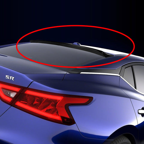 For 2016-2021 Nissan Maxima 4DR STP-Style Real Carbon Fiber Rear Window Roof Spoiler