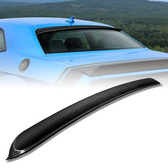 For 2008-2021 Dodge Challenger Real Carbon Fiber Rear Window Roof Spoiler Wing