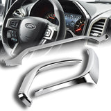 For 2015-2020 Ford F-150 Chrome Interion Door Handle + Dashboard Cover Trim 7pcs