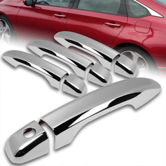 For 2018-2022 Honda Accord Mirror Chrome Door Handle Covers No Smart Keyholes