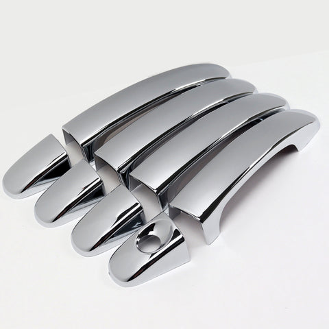 For 2012-2023 Ford Ranger Mirror Chrome Door Handle Covers Cap No Smart Keyholes