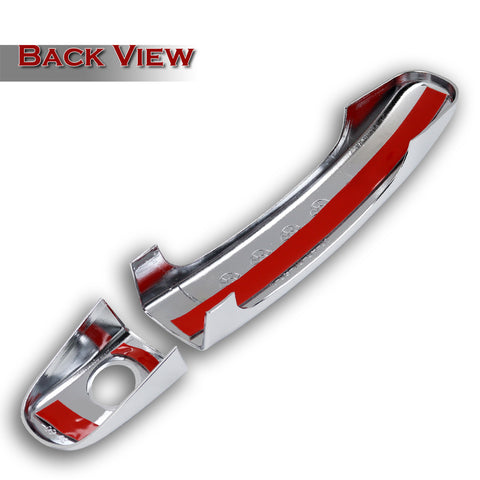 For 2012-2023 Ford Ranger Mirror Chrome Door Handle Covers Cap No Smart Keyholes