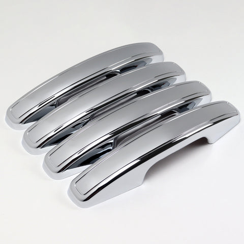 For 2018-2024 Ford Expedition Mirror Chrome Door Handle Covers No Smart Keyholes