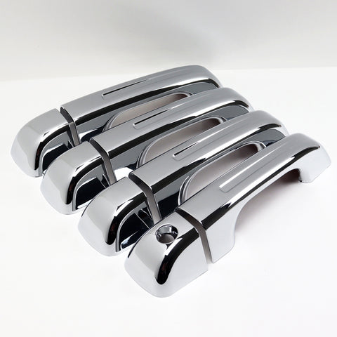 For 2019-2025 Dodge Ram 1500 Mirror Chrome Door Handle Covers No Smart Keyholes