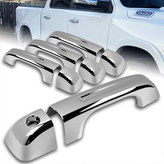 For 2019-2025 Dodge Ram 1500 Mirror Chrome Door Handle Covers No Smart Keyholes