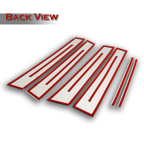 For 2018-2024 Toyota Camry Stainless Polish Mirror Chrome Door Pillar Trim 6-PCS