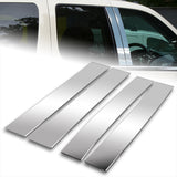 For 2007-2014 Cadillac Escalade Stainless Polish Chrome Door Pillar Trim 4-PCS