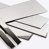 For 2018-2024 Chevy Equinox Stainless Polish Mirror Chrome Door Pillar Trim 6PCS