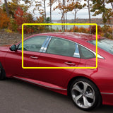 For 2018-2022 Honda Accord Stainless Polish Mirror Chrome Door Pillar Trim 6PCS