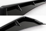 For 2016-2021 Honda Civic Glossy Black ABS Side Fender Vent Air Wing Cover Trim