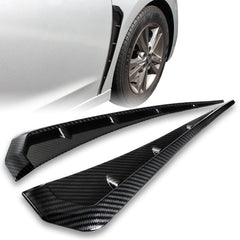 For 2016-2021 Honda Civic Carbon Style ABS Side Fender Vent Air Wing Cover Trim