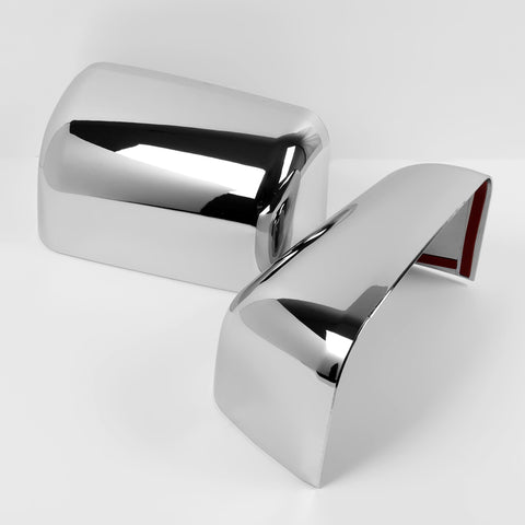 For 2008-2016 Ford F250 F350 F450 Super Duty Chrome Side Top Half Mirror Cover
