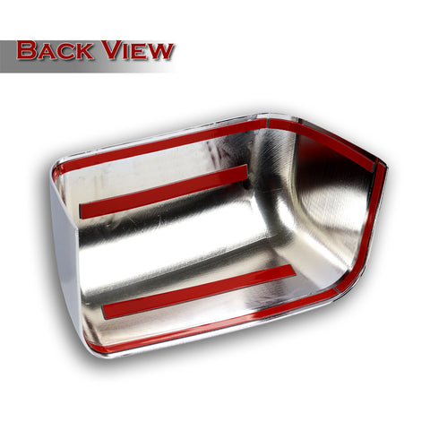 For 2008-2016 Ford F250 F350 F450 Super Duty Chrome Side Top Half Mirror Cover
