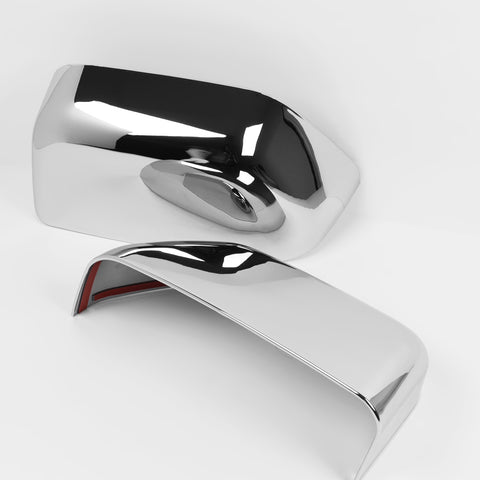 For 2017-2023 Ford F250 F350 F450 Super Duty Chrome Side Top Half Mirror Cover