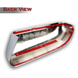 For 2017-2023 Ford F250 F350 F450 Super Duty Chrome Side Top Half Mirror Cover