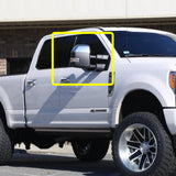 For 2017-2023 Ford F250 F350 F450 Super Duty Chrome Side Top Half Mirror Cover