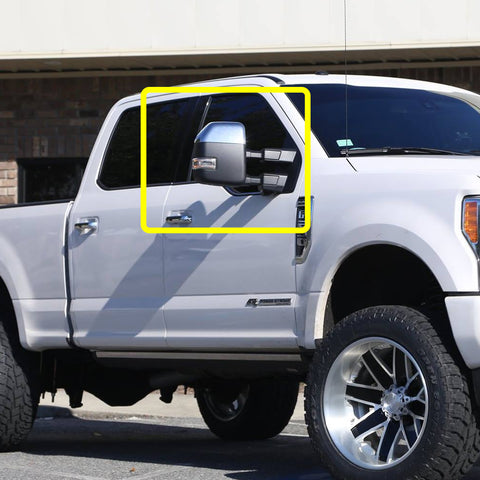 For 2017-2023 Ford F250 F350 F450 Super Duty Chrome Side Top Half Mirror Cover