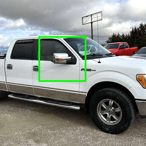 For 2009-2014 Ford F150 Mirror Chrome Full Side Mirror Covers W/ Turn Signal Cut