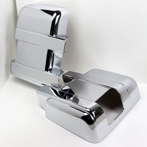 For 2008-2016 Ford F250 F350 F450 Super Duty Chrome Mirror Covers W/ Signal Hole