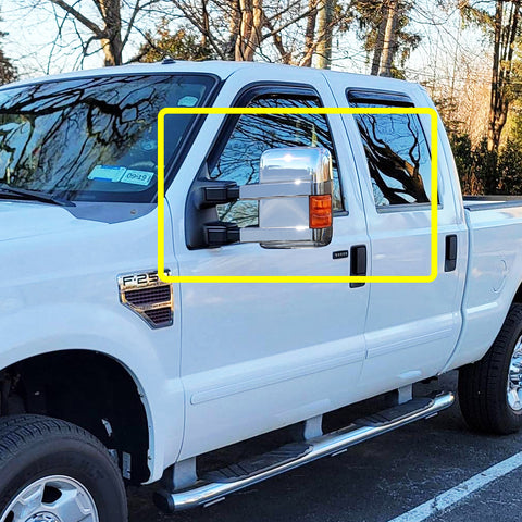 For 2008-2016 Ford F250 F350 F450 Super Duty Chrome Mirror Covers W/ Signal Hole