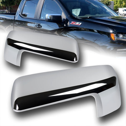 For 2019-2024 Chevy Silverado / GMC Sierra 1500 Replacement Chrome Mirror Covers