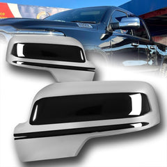 For 2019-2024 Dodge Ram 1500 Replacement Chrome Mirror Covers W/Turn Signal Hole