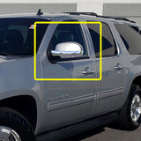 For 2007-2013 Chevy Silverado Suburban GMC Yukon Chrome Lower Half Mirror Covers