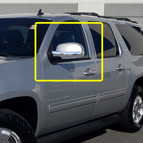 For 2007-2013 Chevy Silverado Suburban GMC Yukon Chrome Lower Half Mirror Covers