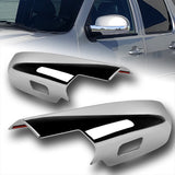 For 2007-2013 Chevy Silverado Suburban GMC Yukon Chrome Lower Half Mirror Covers