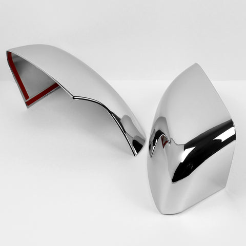 For 2019-2023 Ford Ranger Chrome Side Mirror Covers Overlay W/ Turn Signal Cut