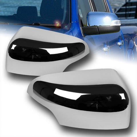 For 2019-2023 Ford Ranger Chrome Side Mirror Covers Overlay W/ Turn Signal Cut