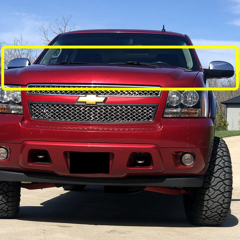 For 2007-2013 Chevy Silverado Suburban Yukon Sierra Chrome Top Half Mirror Cover
