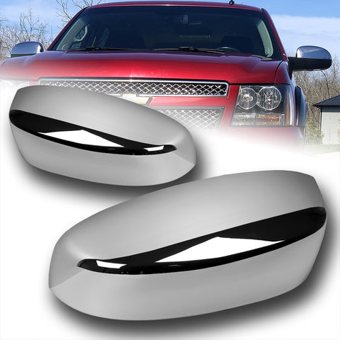 For 2007-2013 Chevy Silverado Suburban Yukon Sierra Chrome Top Half Mirror Cover