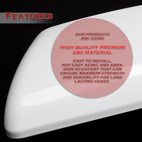 For 2019-2024 Chevy Silverado GMC Sierra Replacement Summit White Mirror Covers