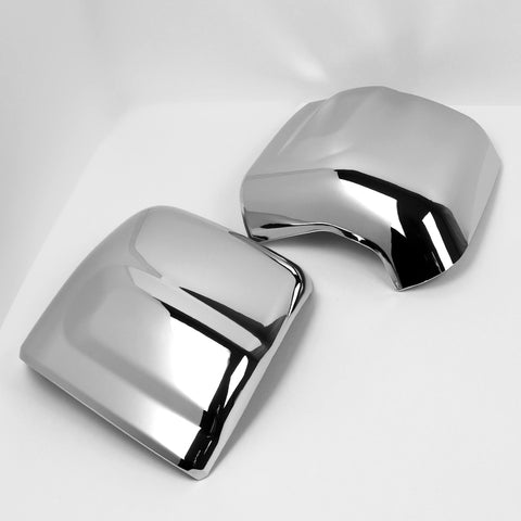 For 2016-2024 Nissan Titan Mirror Chrome Tow Mirror Covers With Turn Signal Cut