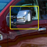 For 2016-2024 Nissan Titan Mirror Chrome Tow Mirror Covers With Turn Signal Cut