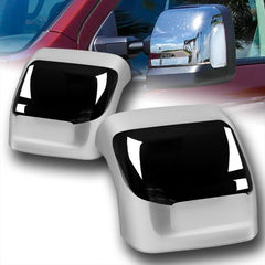 For 2016-2024 Nissan Titan Mirror Chrome Tow Mirror Covers With Turn Signal Cut