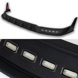 For 2022-2024 Ford Maverick Black Front Bumper Lip LED Sequential Running Lights  3pcs