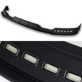 For 2021-2023 Ford F150 Black Front Bumper Lip LED Sequential Running Lights  3pcs