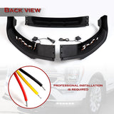 For 2021-2023 Ford F150 Black Front Bumper Lip LED Sequential Running Lights  3pcs