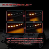 For 2021-2023 Ford F150 Black Front Bumper Lip LED Sequential Running Lights  3pcs