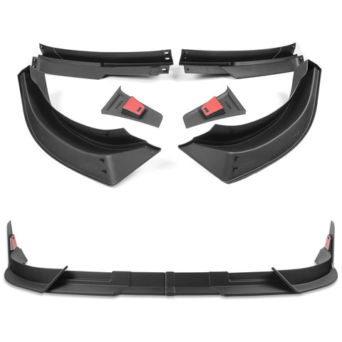 For 2013-2018 Ram 1500 / 2019-2024 Ram 1500 Classic Front Bumper Spoiler Lip  6pcs