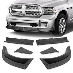 For 2013-2018 Ram 1500 / 2019-2024 Ram 1500 Classic Front Bumper Spoiler Lip  6pcs