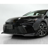 For 2025-2026 Toyota Camry LE XLE Painted BLK Front Bumper Lip Spoiler Splitter  3pcs