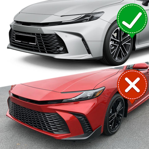For 2025-2026 Toyota Camry LE XLE Painted BLK Front Bumper Lip Spoiler Splitter  3pcs