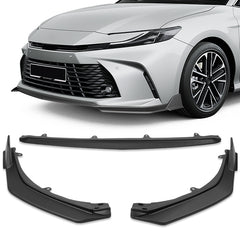 For 2025-2026 Toyota Camry LE XLE Matt Black Front Bumper Lip Spoiler Splitter 3pcs