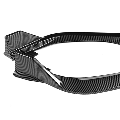 For 2025-2026 Honda Civic Sedan Hatchback Carbon Style Front Bumper Lip Spoiler  3pcs