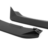 For 2025-2026 Honda Civic Sedan Hatchback Matt Black Front Bumper Lip Spoiler 3pcs