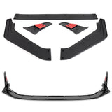 For 2023-2026 Honda Civic Type-R FL5 Painted Black Front Bumper Lip Spoiler 3pcs