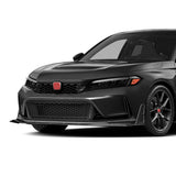 For 2023-2026 Honda Civic Type-R FL5 Painted Black Front Bumper Lip Spoiler 3pcs